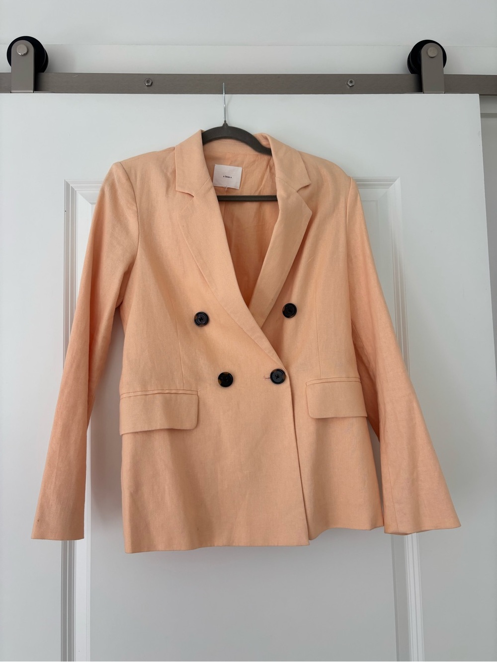 A LOVES A Peach linen blazer